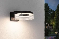 Oprawa elewacyjna CAPERA LED 8W 700lm 3000K czujnik ruchu i zmierzchu IP44 230V antracyt / aluminium (PL93111) - PAULMANN