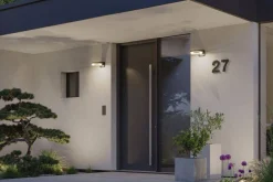 Oprawa elewacyjna CAPERA LED 8W 700lm 3000K czujnik ruchu i zmierzchu IP44 230V antracyt / aluminium (PL93111) - PAULMANN