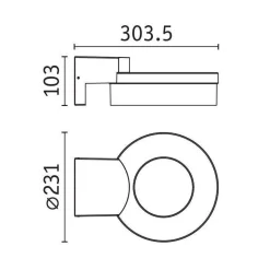 Oprawa elewacyjna CAPERA LED SH Zigbee12,5W 800lm 2200K-3000K czujnik ruchu i zmierzchu IP44 230V antracyt / aluminium (PL93113) - PAULMANN