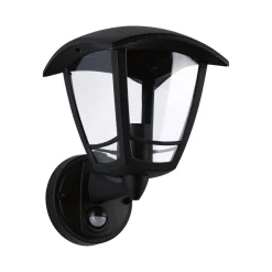Oprawa elewacyjna CLASSIC E27 max. 12W + PIR IP44 230V czarny / tworzywo sztuczne (PL94647) - PAULMANN