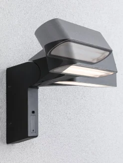 Oprawa elewacyjna ITO LED poziomy IP44 7W 3000K czujnik PIR+ zmierzchu 230V antracyt (PL94548) - PAULMANN