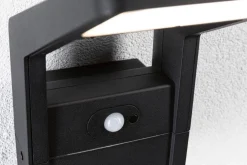 Oprawa elewacyjna JUNTEA LED PIR 11W 900lm 3000K IP44 230V antracyt / aluminium (PL94859) - PAULMANN