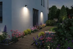 Oprawa elewacyjna LESLY LED 5.5W solar PIR 300lm 3000K IP465 USB-C 3.7V antracyt / tworzywo sztuczne (PL94608) - PAULMANN