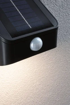 Oprawa elewacyjna LESLY LED 5.5W solar PIR 300lm 3000K IP465 USB-C 3.7V antracyt / tworzywo sztuczne (PL94608) - PAULMANN