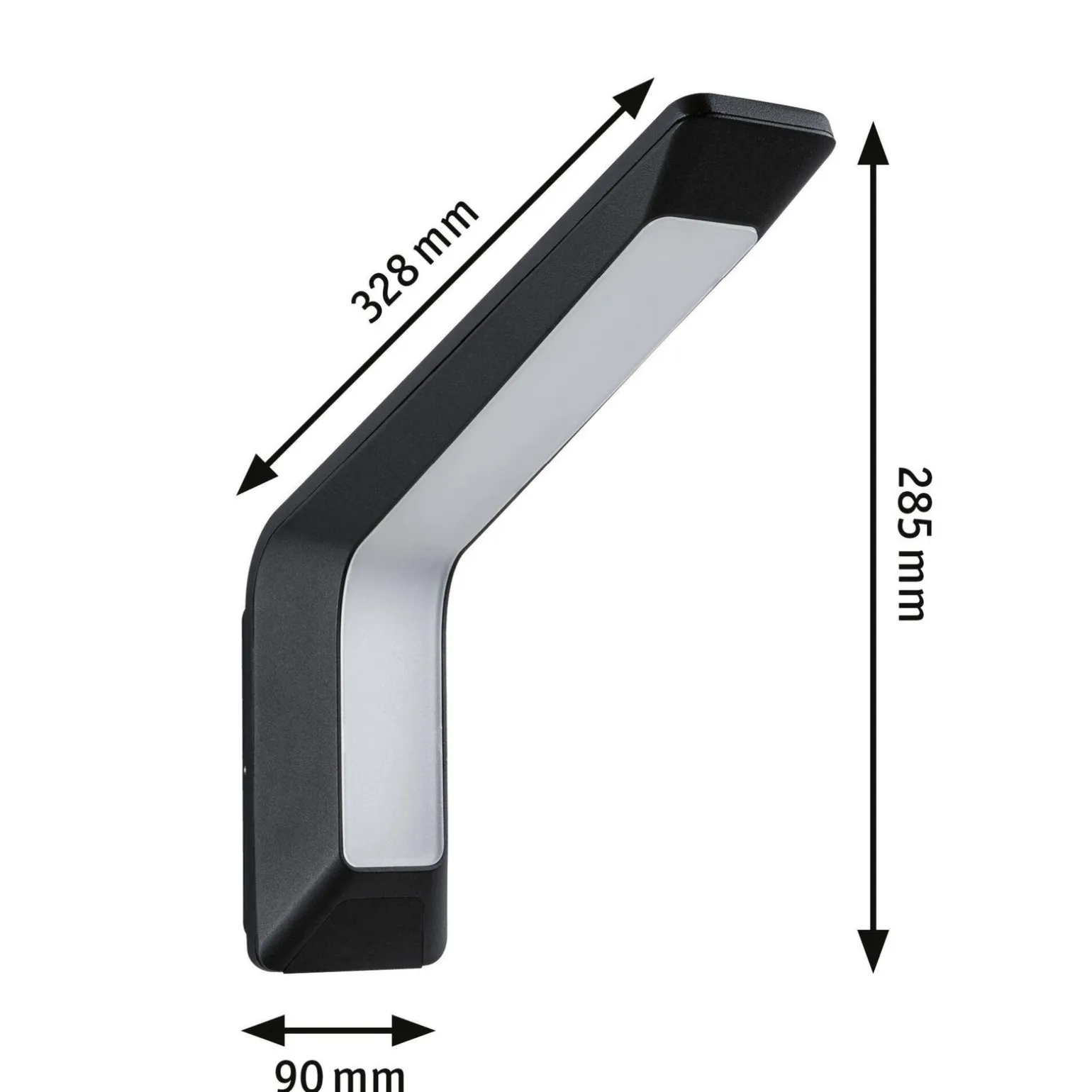 Oprawa elewacyjna MERANO LED PIR IHF 14W 950lm 3000K IP44 230V antracyt aluminium (PL94857) - PAULMANN