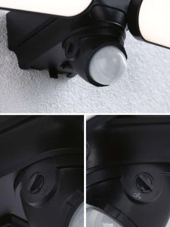 Oprawa elewacyjna SONLIG LED 2X9W solar PIR 2X1100lm 3000K IP65 USB-C 3.6V antracyt / tworzywo sztuczne (PL94610) - PAULMANN