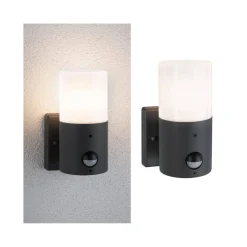 Oprawa elewacyjna TUBS E27 max. 15W + czujnik ruchu 230V szary metal/ tworzywo sztuczne (PL94648) - PAULMANN