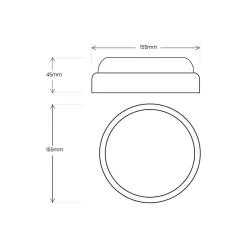Oprawa Kanałowa Davo Okrąg 8W 4000K IP64 Biały (EK1078) - Eko-Light