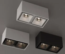 Oprawa LED FASHION 2 ED FIXED-GU10White&Black IP20 (03366W/B) - ZARlight