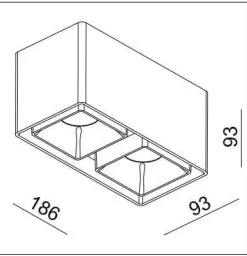 Oprawa LED FASHION 2 ED FIXED-GU10White&Black IP20 (03366W/B) - ZARlight