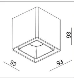 Oprawa LED FASHION ED FIXED-GU10Black IP20 (03365B) - ZARlight