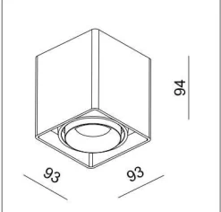 Oprawa LED FASHION ED G2-GU10 Black IP20 (03367B) - ZARlight