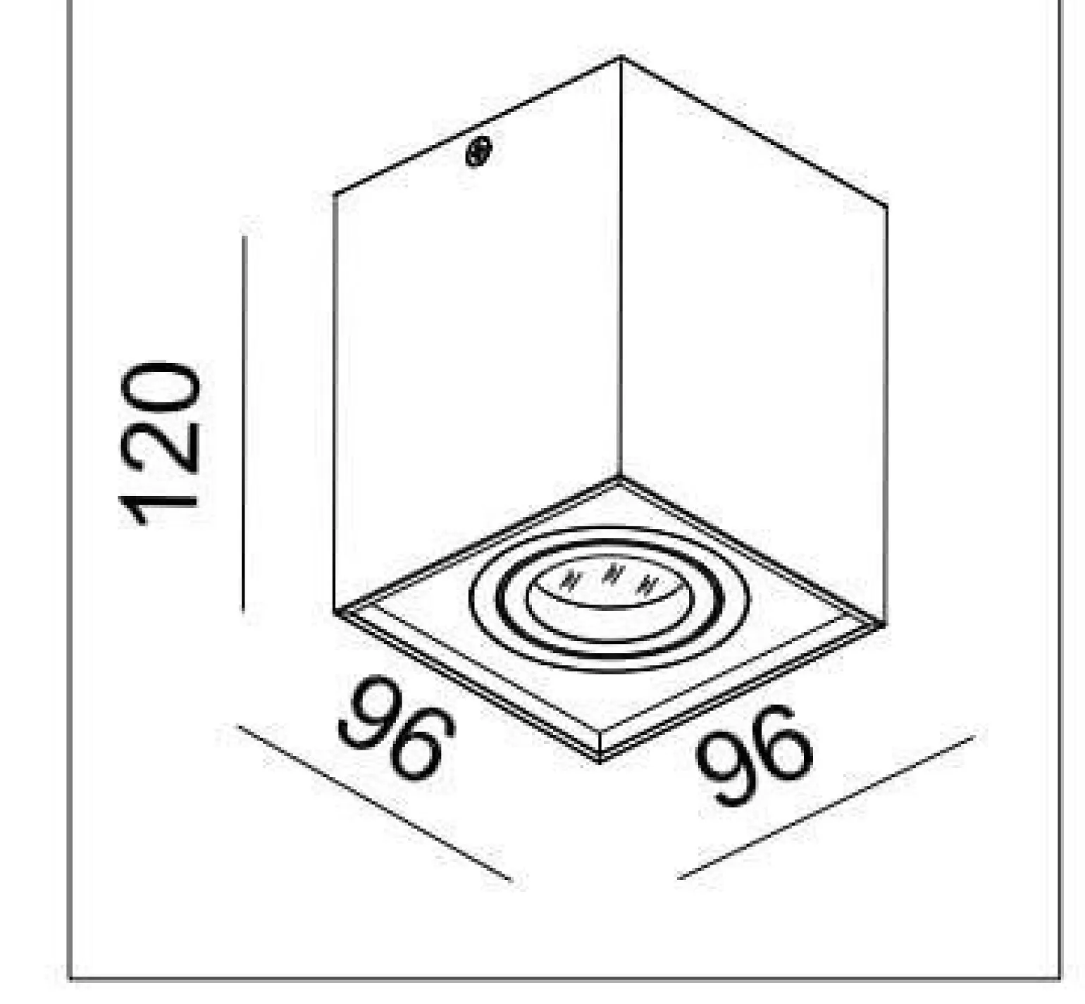 Oprawa LED HDL-5601-GU10 Aluminium IP20 (03338A) - ZARlight