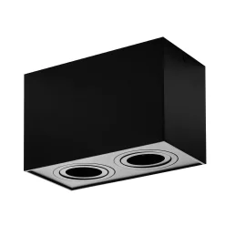 Oprawa LED HDL-5602-GU10 Black IP20 (03339B) - ZARlight