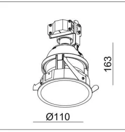 Oprawa LED HORN-GU10 White IP20 (03344W) - ZARlight