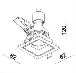 Oprawa LED JANE OK-GU10 White IP20 (03351W) - ZARlight