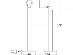 Oprawa LED 7.86W Steinel Spot WAY Nightautomatic antracyt (ST058678) - STEINEL