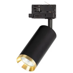 Oprawa Mica Track Czarny + Złoty 1xGU10 - 3-obwodowy (ML2194) - Milagro