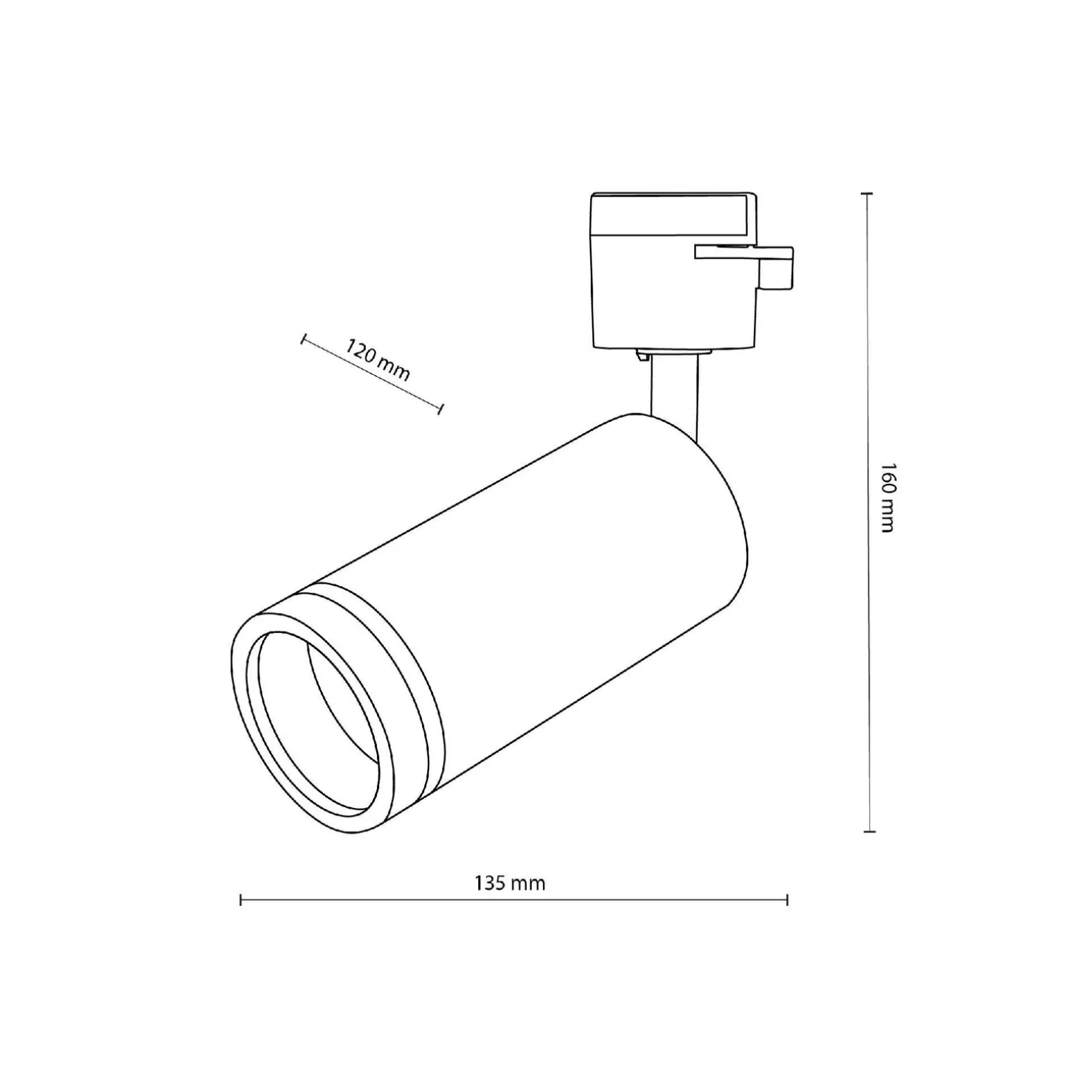 Oprawa na system szynowy TRACER czarna RING (6897) - TK Lighting