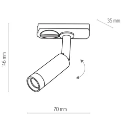 Oprawa na szynoprzewód TRACER LED BIAŁY/CHROM (3383) - TK Lighting