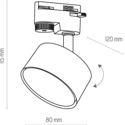 Oprawa na szynoprzewód TRACER WHITE GX 53 LED (4397) - TK Lighting