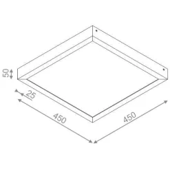 Oprawa natynkowa BLOS LED kol. BIAŁY (44611-M930-D9-00-13) - Aqform
