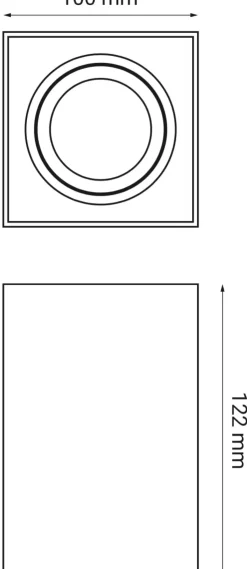 Oprawa natynkowa CROSTI CORTO SQ (455583) - OXYLED