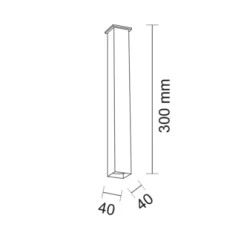 Oprawa natynkowa DOHA (czarny) (1705) - Shilo