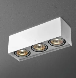 Oprawa natynkowa SQUARES 50x3 ON 230V kol. BIAŁY (46011-0000-U8-PH-13) - Aqform