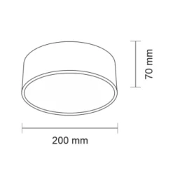 Oprawa natynkowa ZAMA (biały) (7734) - Shilo