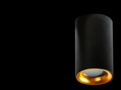 Oprawa natynkowa zewnętrzna EIGER IP54 Czarny/Złoty (AZ4261) - AZzardo