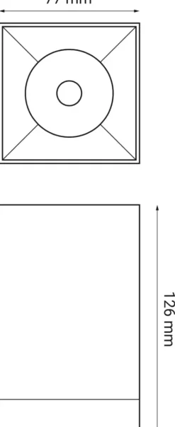 Oprawa natynkowa zewnętrzna BASARO SQ (456894) - Loonari