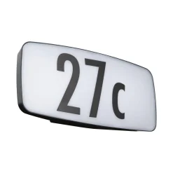 Oprawa numeryczna SHERRA LED SH Zigbee RGBW+ 6.5W 430lm IP44 czujnik ruchu+zmierzchu 230V antracyt tworzywo sztuczne (PL94508) - PAULMANN