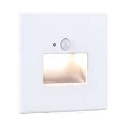 Oprawa przyschodowa EDGE LED czujnik ruchu i zmierzchu kwadrat 1x1,2W 120lm 2700K 230V biały / tworzywo sztuczne (PL93133) - PAULMANN
