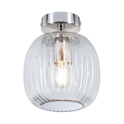 Oprawa sufitowa łazienkowa RUYA E14 max.20W IP44 230V chrom / szkło (PL71141) - PAULMANN