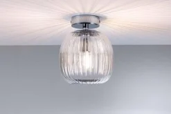 Oprawa sufitowa łazienkowa RUYA E14 max.20W IP44 230V chrom / szkło (PL71141) - PAULMANN