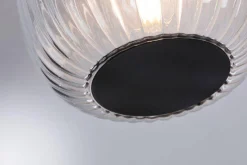 Oprawa sufitowa łazienkowa RUYA E14 max.20W IP44 230V czarny matowy / szkło (PL71145) - PAULMANN