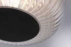 Oprawa sufitowa łazienkowa RUYA E27 max.60W IP44 230V czarny matowy / szkło (PL71146) - PAULMANN