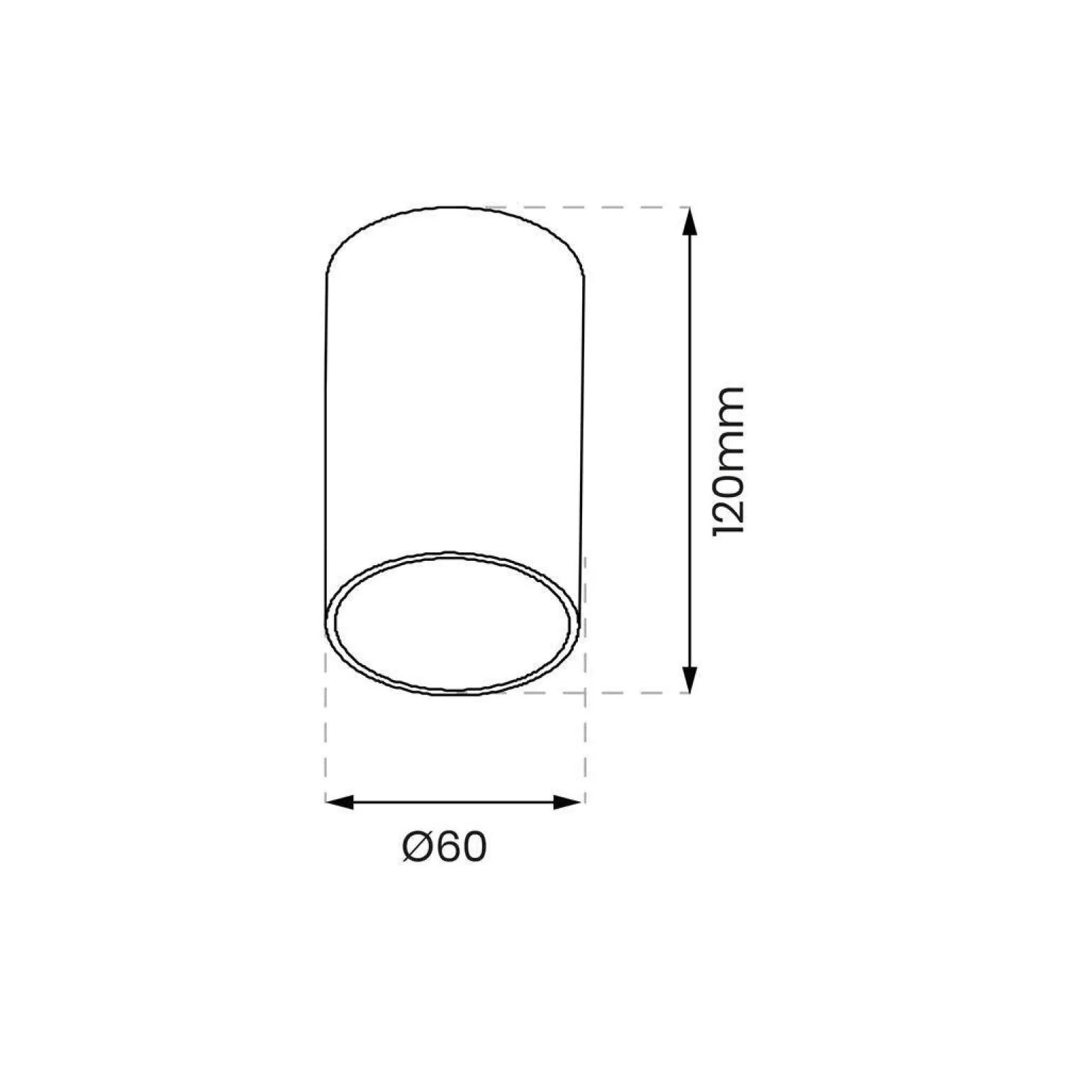 Oprawa sufitowa Ricky Downlight złota (ML0688) - Milagro