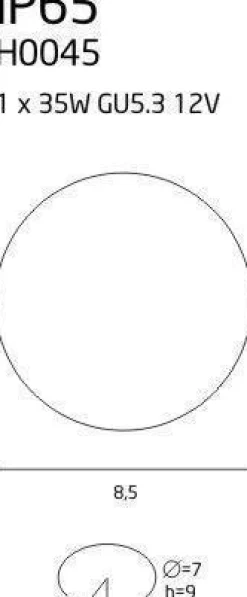 Oprawa wbudowana IP65 (H0045) Max light