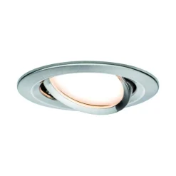 Oprawa wbudowana Nova Coin LED 3-st ściemnianie ruchoma 1x6,5W 2700K 230V Żelazo Szczotkowane/Aluminium (PL93482) - PAULMANN