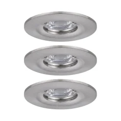 Oprawa wbudowana Nova mini Coin okrągła IP44 LED 3x4W 310lm Żelazo Szczotkowane/Aluminium (PL94301) - PAULMANN