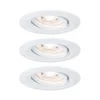 Oprawa wbudowana Nova mini Coin okrągła ruchoma LED 3x4W 310lm Biały Mat/Aluminium (PL94293) - PAULMANN