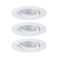 Oprawa wbudowana Nova mini Coin okrągła ruchoma LED 3x4W 310lm Biały Mat/Aluminium (PL94293) - PAULMANN