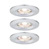 Oprawa wbudowana Nova mini Coin okrągła IP44 LED 3x4W 310lm Chrom/Aluminium (PL94303) - PAULMANN