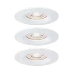 Oprawa wbudowana Nova mini Coin okrągła IP44 LED 3x4W 310lm Biały Mat/Aluminium (PL94299) - PAULMANN