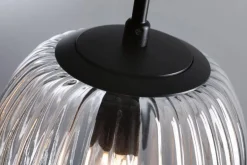 Oprawa wisząca łazienkowa RUYA E14 max.20W IP44 230V czarny matowy / szkło (PL71147) - PAULMANN