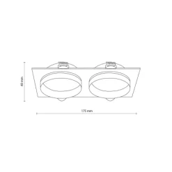 Oprawa wpuszczana JET WHITE EYE 2 (6924) - TK Lighting