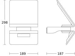 Oprawa zewnętrzna z czujnikiem ruchu i zmierzchu XSOLAR L-S ONE biała (ST081997) - STEINEL