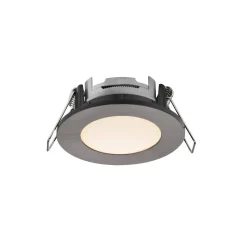 Oprawy podtynkowe LEONIS Nordlux LED Tworzywo sztuczne Szczotkowany nikiel